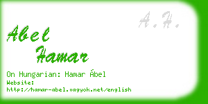 abel hamar business card